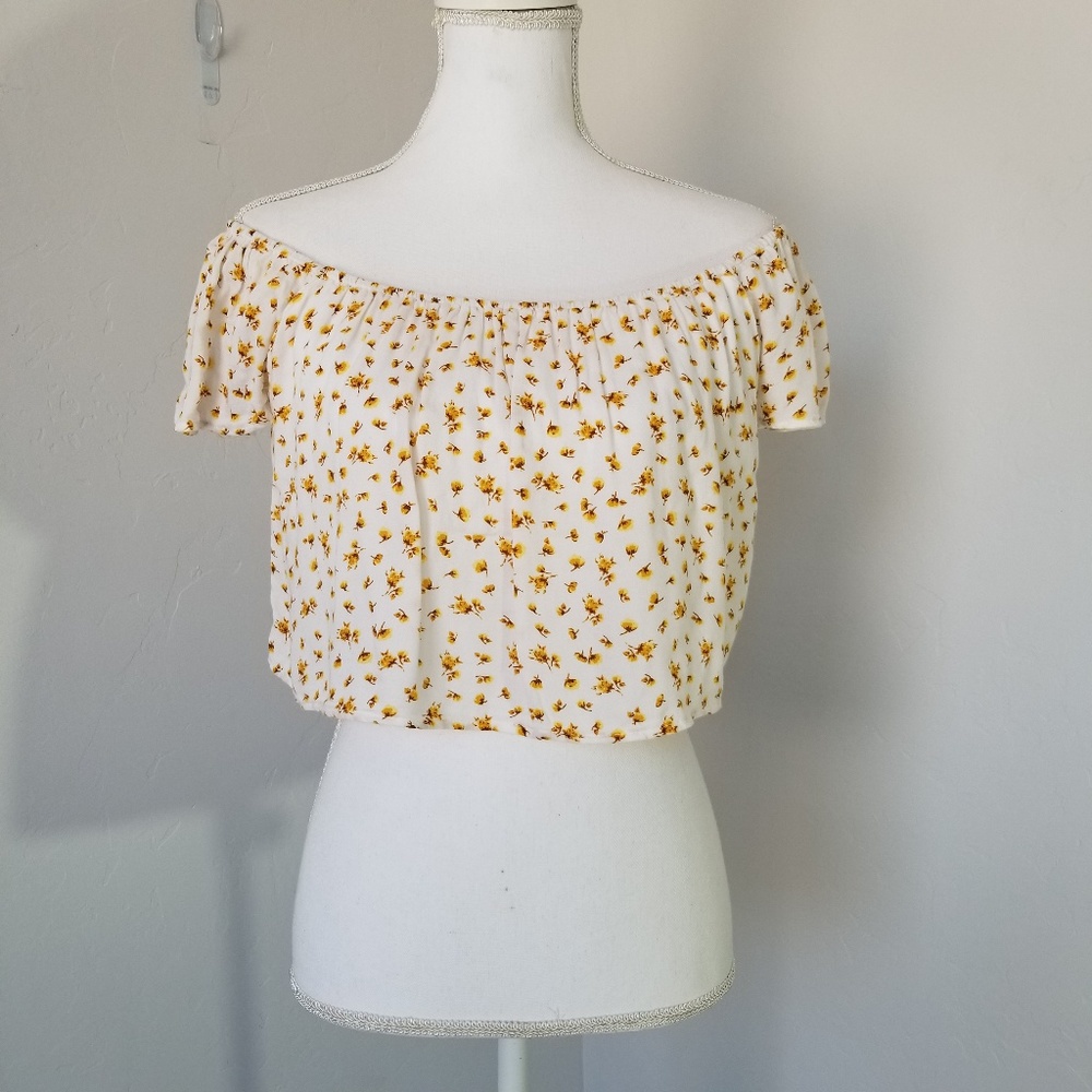 Flowy Floral Crop Top Forever 21 Size L